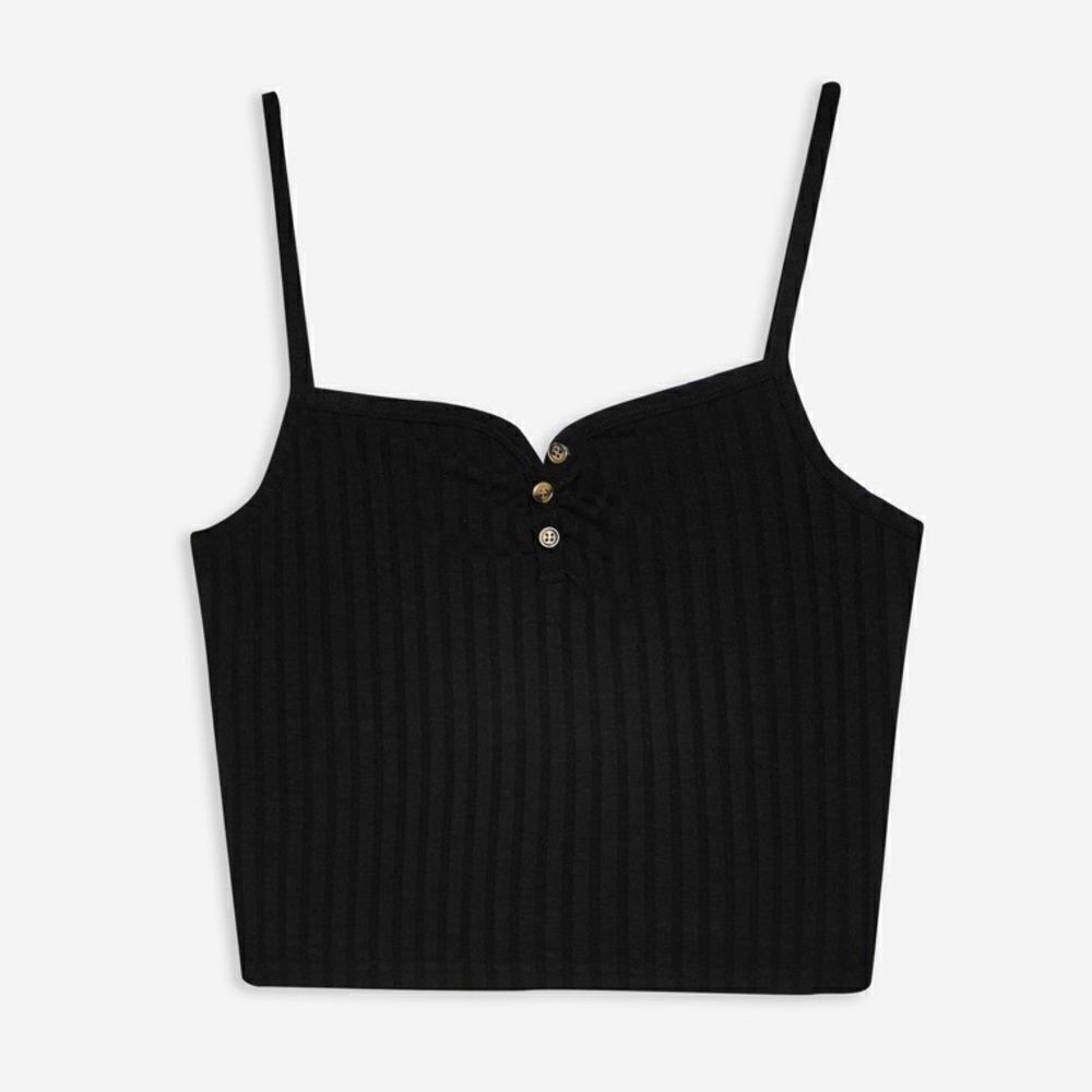 TOPSHOP Black Cropped Top! - Picture 3 of 6